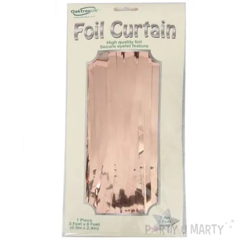 kurtyna na drzwi classic rozowe zloto oaktree 240 x 90 cm