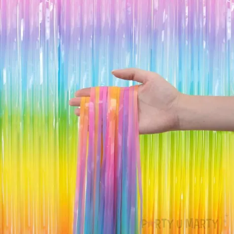 kurtyna na drzwi classic teczowa partypal 200 x 100 cm