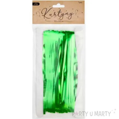 kurtyna na drzwi classic zielona partypal 250x100 cm