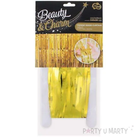 kurtyna na drzwi classic zlota godan 240 x 90 cm