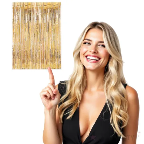 kurtyna na drzwi classic zlota jix 200 x 100 cm