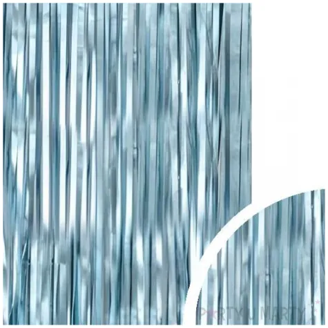 kurtyna na drzwi dekoracja na sylwestra urodziny niebieski 200 x 100 cm