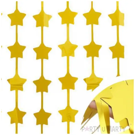 kurtyna na drzwi gwiazdki matowa zloty godan 100 x 200 cm