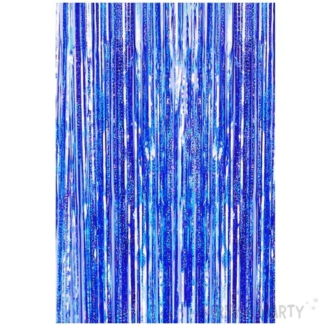 kurtyna na drzwi holograficzna niebieska jix 200 x 100 cm