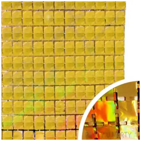 kurtyna na drzwi kafelki holograficzne zloty partypal 200 x 100 cm