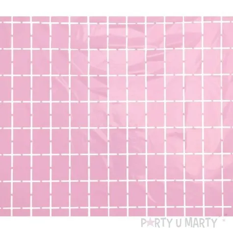 kurtyna na drzwi kwadraciki pastelowe rozowa jasna godan 200 x 100 cm