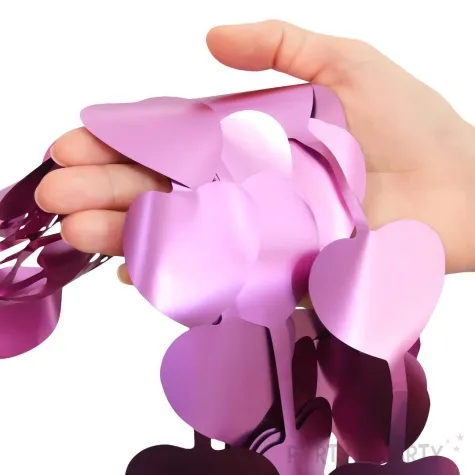 kurtyna na drzwi serduszka matowa fioletowy godan 100 x 200 cm