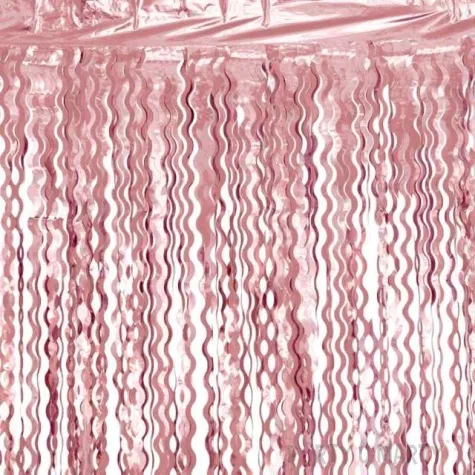 kurtyna na drzwi spirale rozowe zloto godan 100 x 200 cm