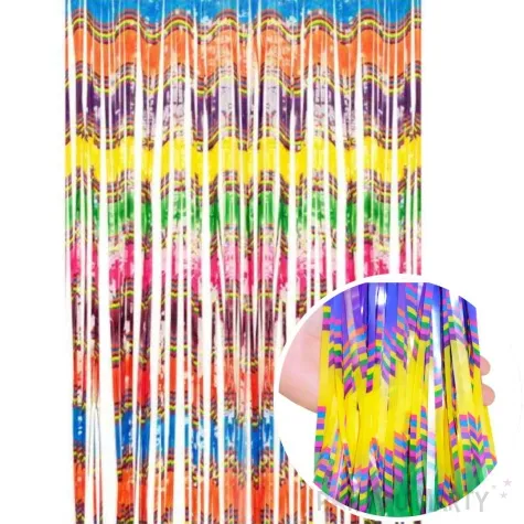 kurtyna na drzwi teczowe fale godan 200 x 100 cm