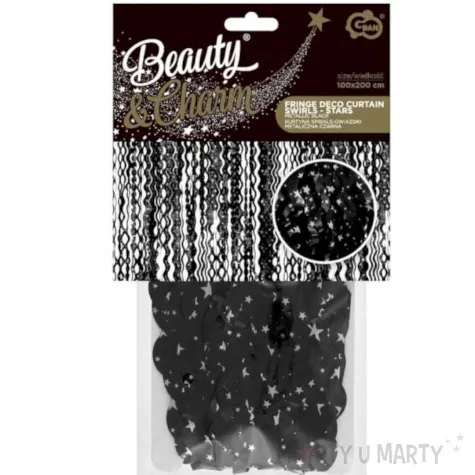 kurtyna na drzwi zakrecone gwiazdki godan 200 x 100 cm