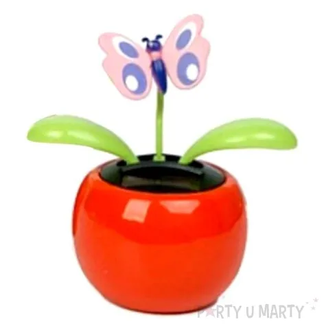 kwiatek solarny tanczacy motylek mix 10cm