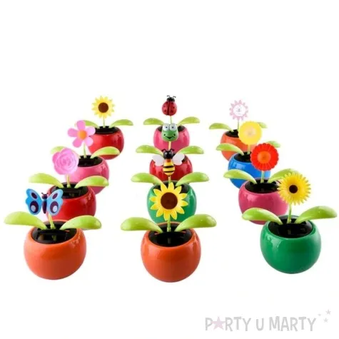 kwiatek solarny tanczacy motylek mix 10cm