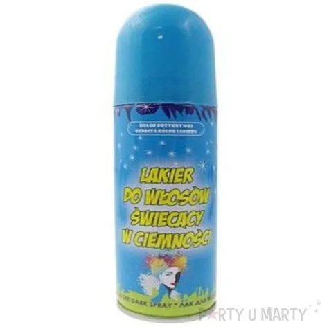 lakier do wlosow swiecacy w ciemnosci niebieski godan 125 ml