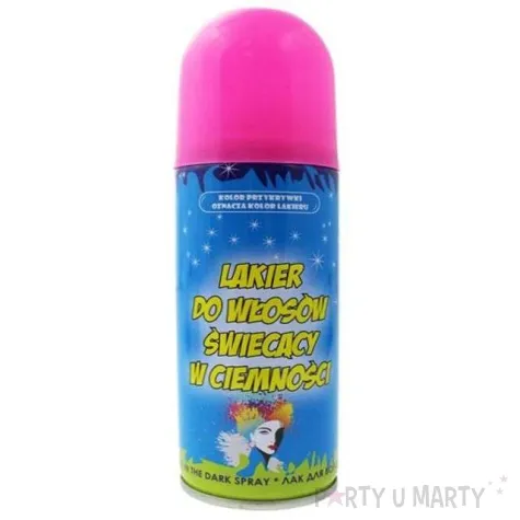 lakier do wlosow swiecacy w ciemnosci rozowy godan 125 ml