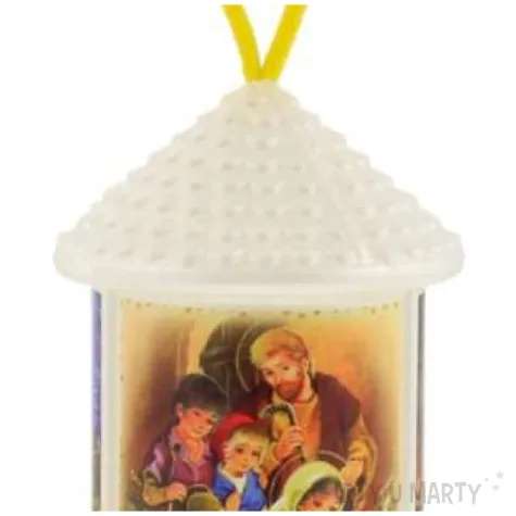 lampion adwentowy zmieniajacy kolor bialy okragly godan 20 cm