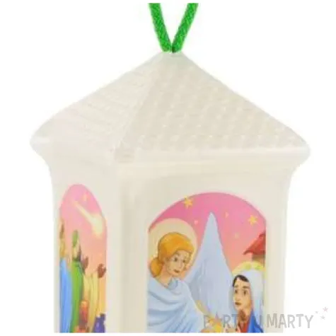 lampion adwentowy zmieniajacy kolor bialy prostokatny godan 20 cm