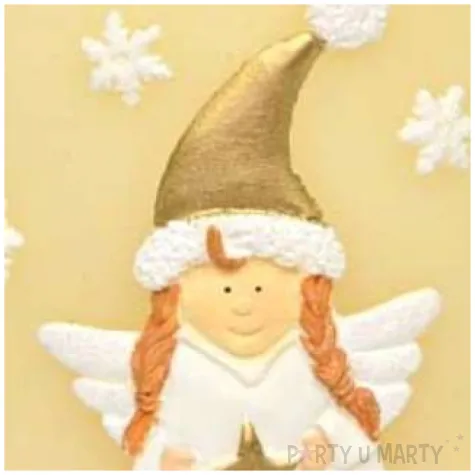 lampion elipsa aniolek ecru adpal 145 135 mm