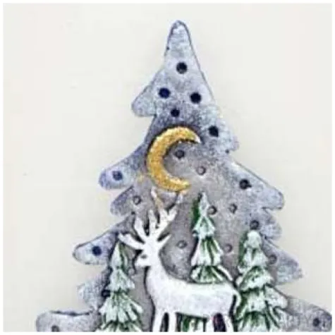 lampion elipsa renifer bialo granatowy adpal 145 135 mm