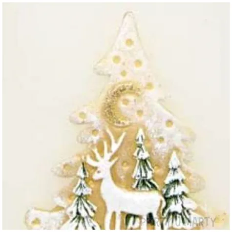 lampion elipsa renifer bialo kremowy adpal 145 135 mm