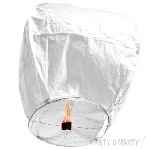 lampion latajacy bialy 46 x 46 x 82 cm 1 szt