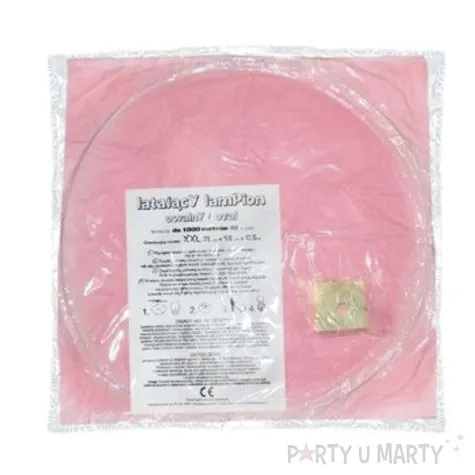 lampion latajacy classic xxl rozowy jasny 38 x 58 x 103 cm