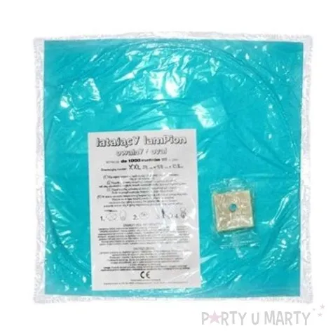 lampion latajacy classic xxl turkusowy 38 x 58 x 103 cm