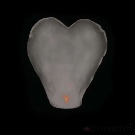 lampion latajacy serce l bialy partydeco 37 x 93 x 95 cm