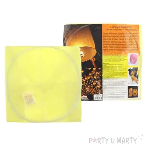 lampion latajacy zolty 46 x 46 x 82 cm 1 szt