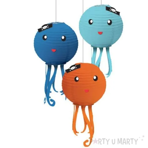 lampion papierowy ahoy birthday mix amscan 24 cm 3 szt