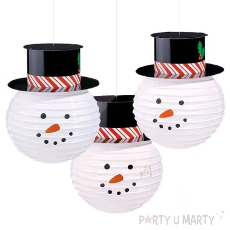 lampion papierowy balwan amscan 24 cm 3 szt