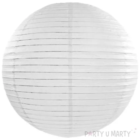 lampion papierowy bialy 35 cm