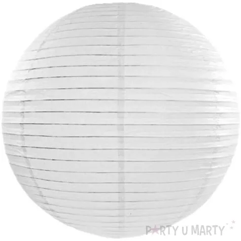 lampion papierowy bialy 55 cm