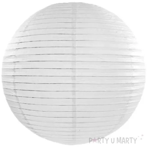 lampion papierowy bialy 65 cm
