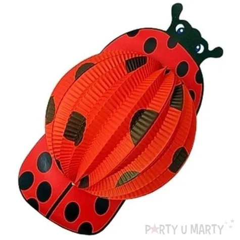 lampion papierowy biedronka