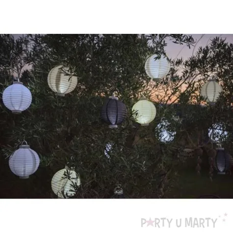 lampion papierowy chinski bezowy santex 20 cm