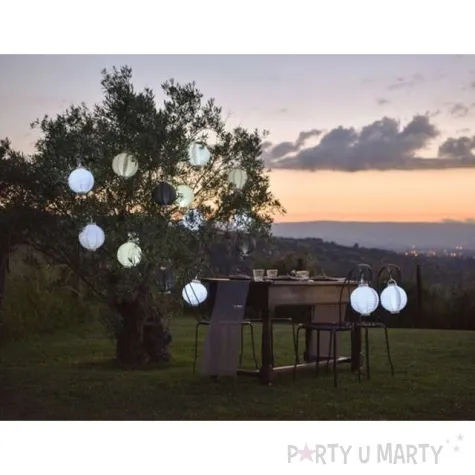 lampion papierowy chinski bialy santex 20 cm