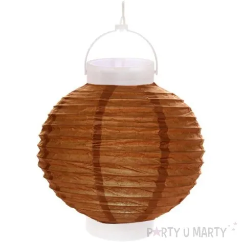 lampion papierowy chinski czekoladowy santex 20 cm