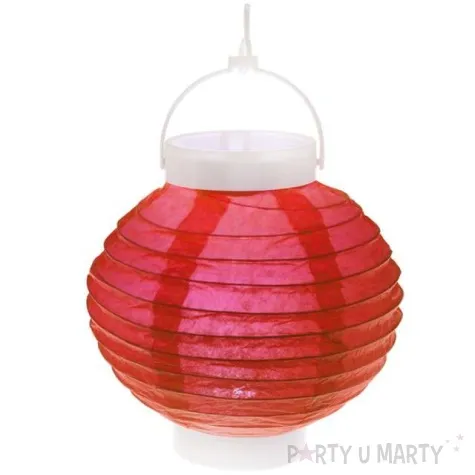 lampion papierowy chinski czerwony santex 20 cm