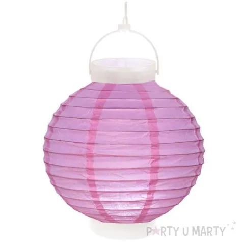 lampion papierowy chinski fioletowy santex 20 cm