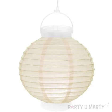 lampion papierowy chinski kremowy santex 20 cm