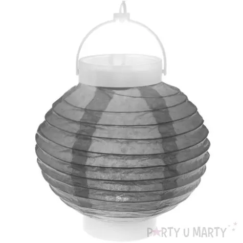 lampion papierowy chinski szary santex 20 cm
