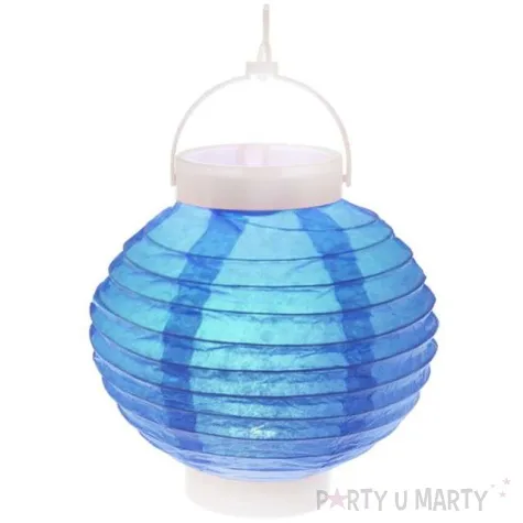 lampion papierowy chinski turkusowy santex 20 cm
