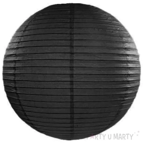 lampion papierowy classic czarny partydeco 20 cm