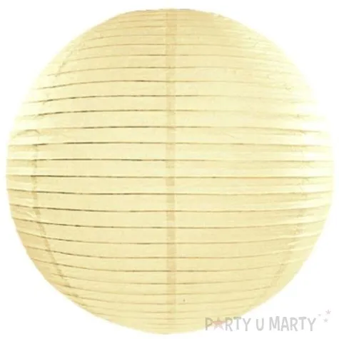 lampion papierowy classic kremowy partydeco 20 cm