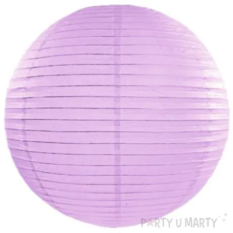 lampion papierowy classic lawendowy partydeco 20 cm
