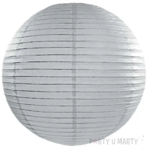 lampion papierowy classic szary partydeco 20 cm