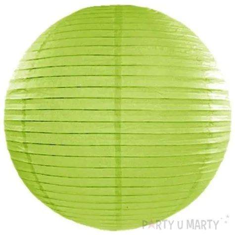 lampion papierowy classic zielone jabluszko partydeco 20 cm