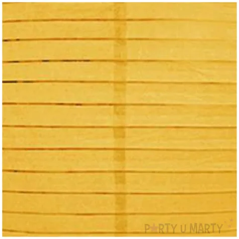 lampion papierowy classic zolty ciemny partydeco 20 cm