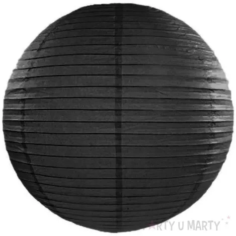 lampion papierowy czarny 45 cm