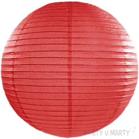 lampion papierowy czerwony 45 cm
